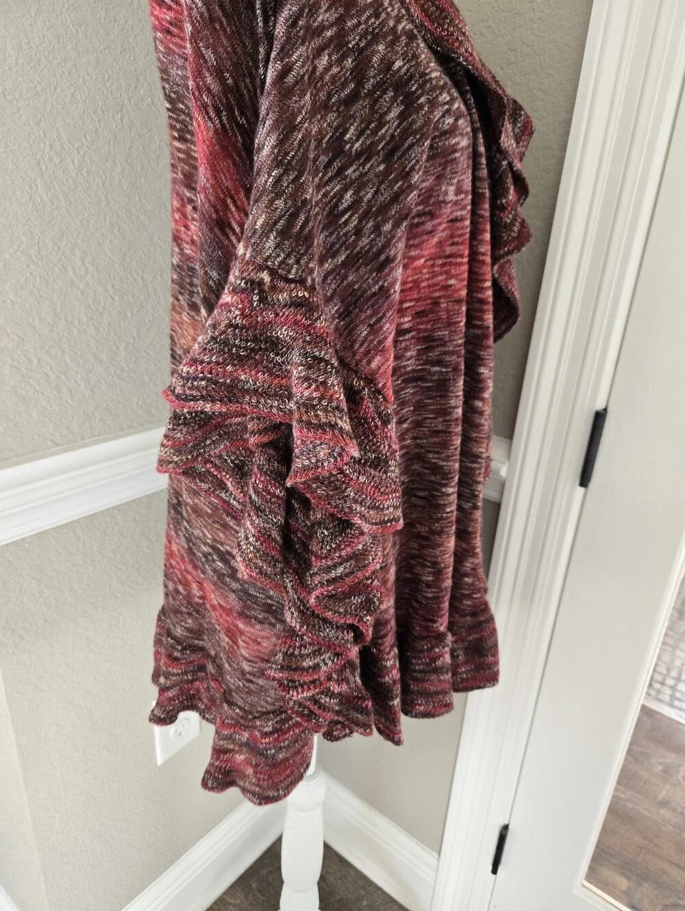 Chico's Multicolor Ruffled Ruana/wrap, Small/medium - Picture 4 of 7